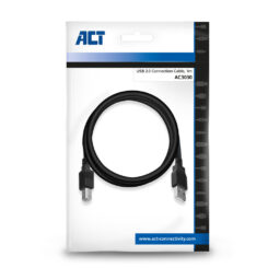 ACT USB 2.0 aansluitkabel A male - B male 1 meter - Afbeelding 3