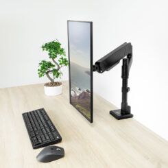 ACT Monitorarm 45" office solid pro, gasveer, paalbevestiging, 1 scherm - Afbeelding 5
