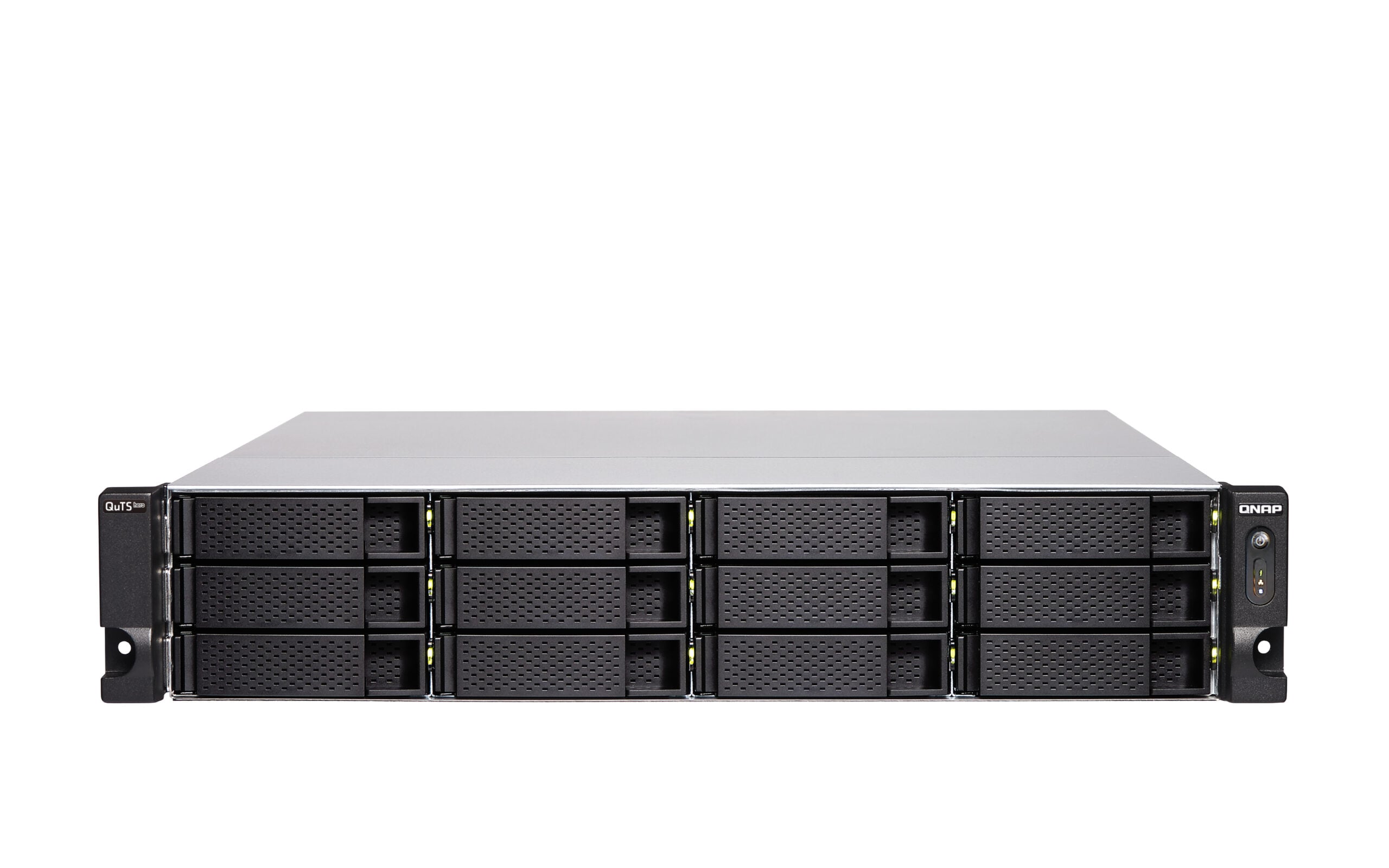 QNAP TS-H1886XU-RP-R2 NAS Rack (3U) Intel® Xeon® D D-1622 32 GB DDR4 0 TB QuTS hero Zwart, Grijs