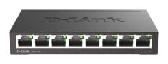 D-Link DGS-108 Unmanaged L2 Gigabit Ethernet (10/100/1000) Zwart
