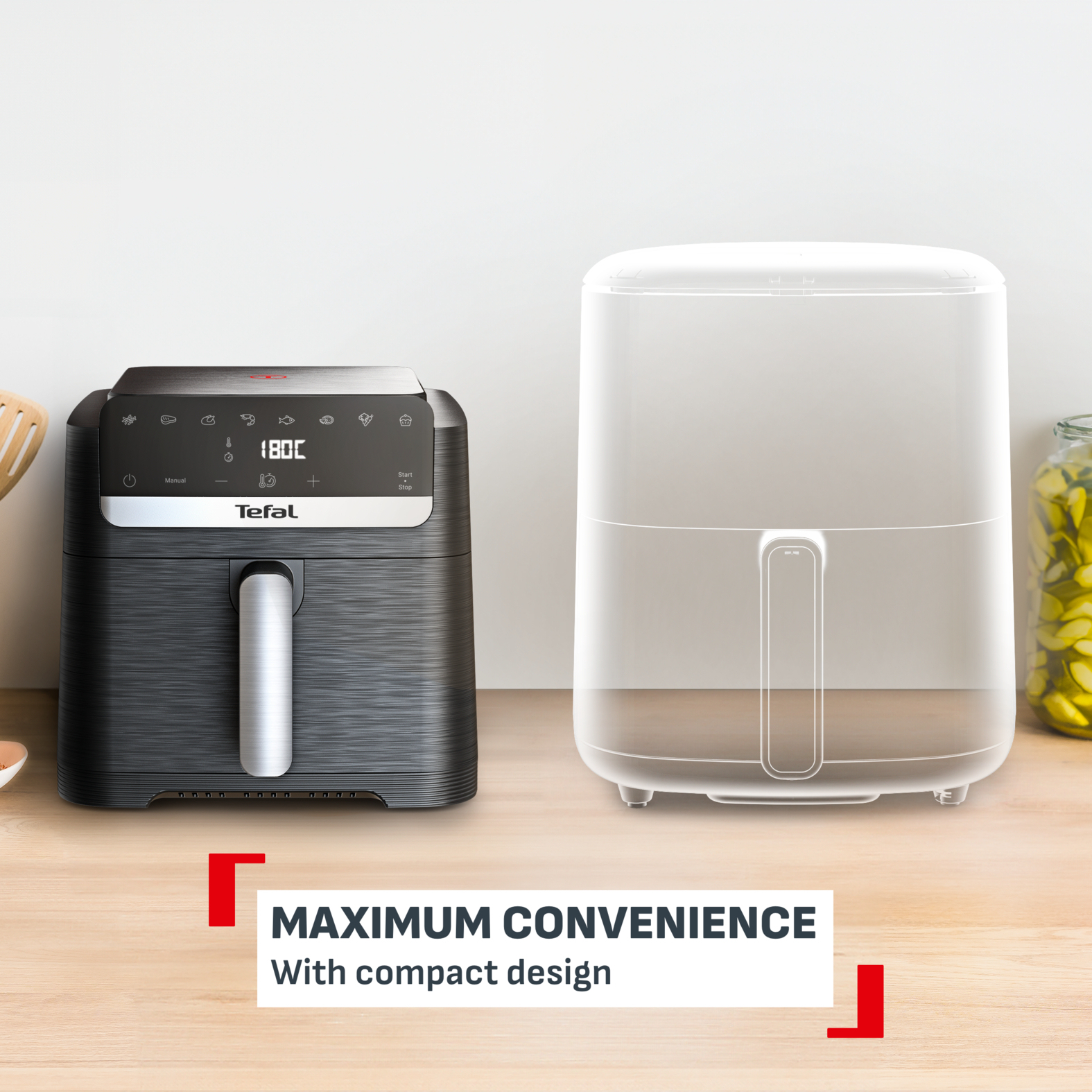 Tefal Easy Fry Mega Compact EY8618 7,5L Air fryer - Afbeelding 4