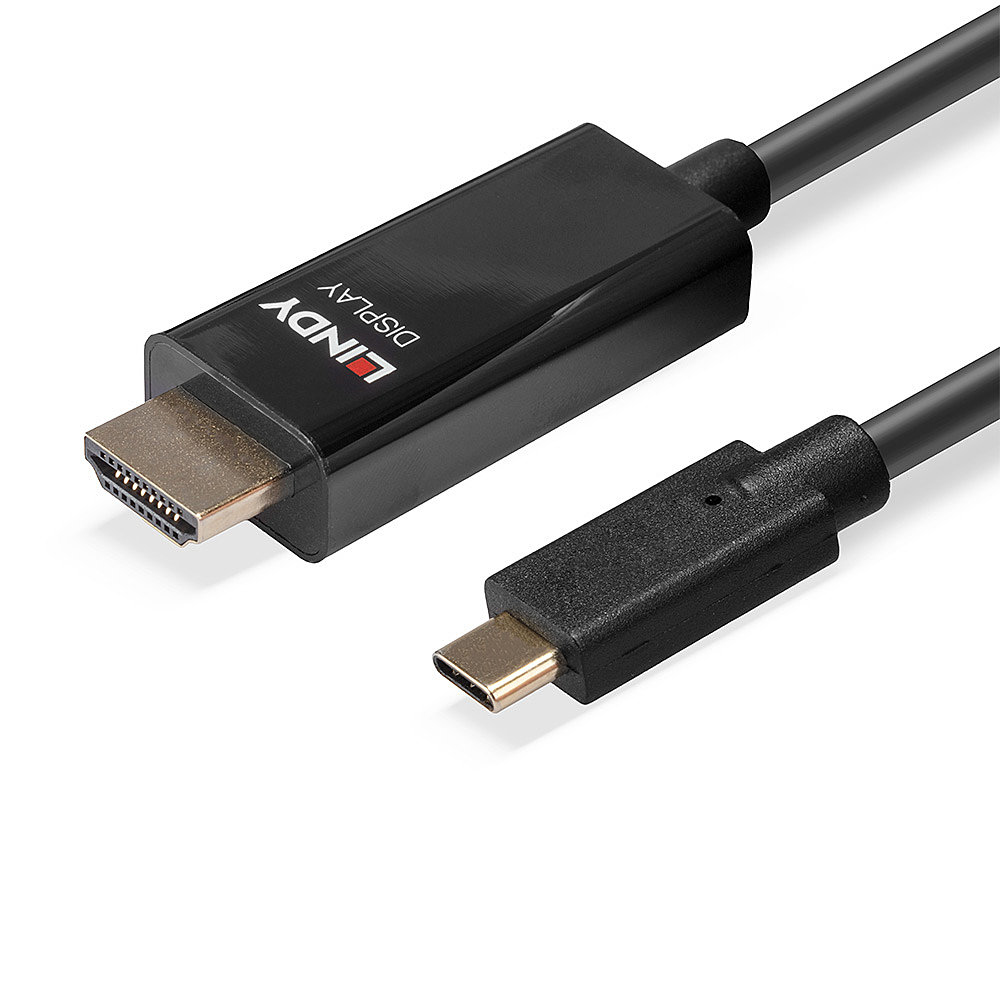 Lindy 43317 video kabel adapter 10 m USB Type-C HDMI Type A (Standaard) Zwart - Afbeelding 6