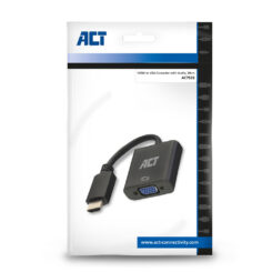 ACT 0,15 meter HDMI-A male naar VGA female adapter, met audio - Afbeelding 5