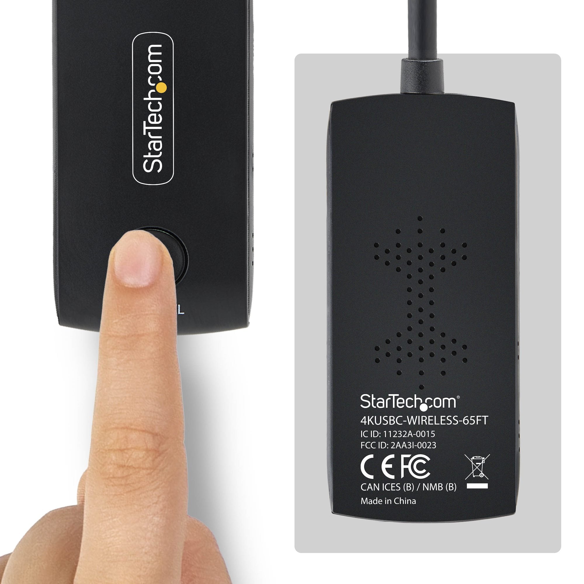 StarTech.com Draadloze USB-C naar HDMI Extender voor Vergaderruimtes en Huddle Spaces, 4K 60Hz, 20m Bereik, USB Powered, Plug-and-Play Zender en Ontvanger Kit - Afbeelding 4