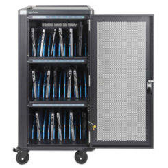 Manhattan Laadtrolley USB-C 65W voor 30 laptops (tot 16"), geschikt voor laptops, iPads, MacBooks, Chromebooks en andere USB-C apparaten, vakken 395x290x32.5 mm, USB-C laadkabels inbegrepen, afsluitbaar, laadkast, EU/UK-stroomkabels inbegrepen - Afbeelding 4