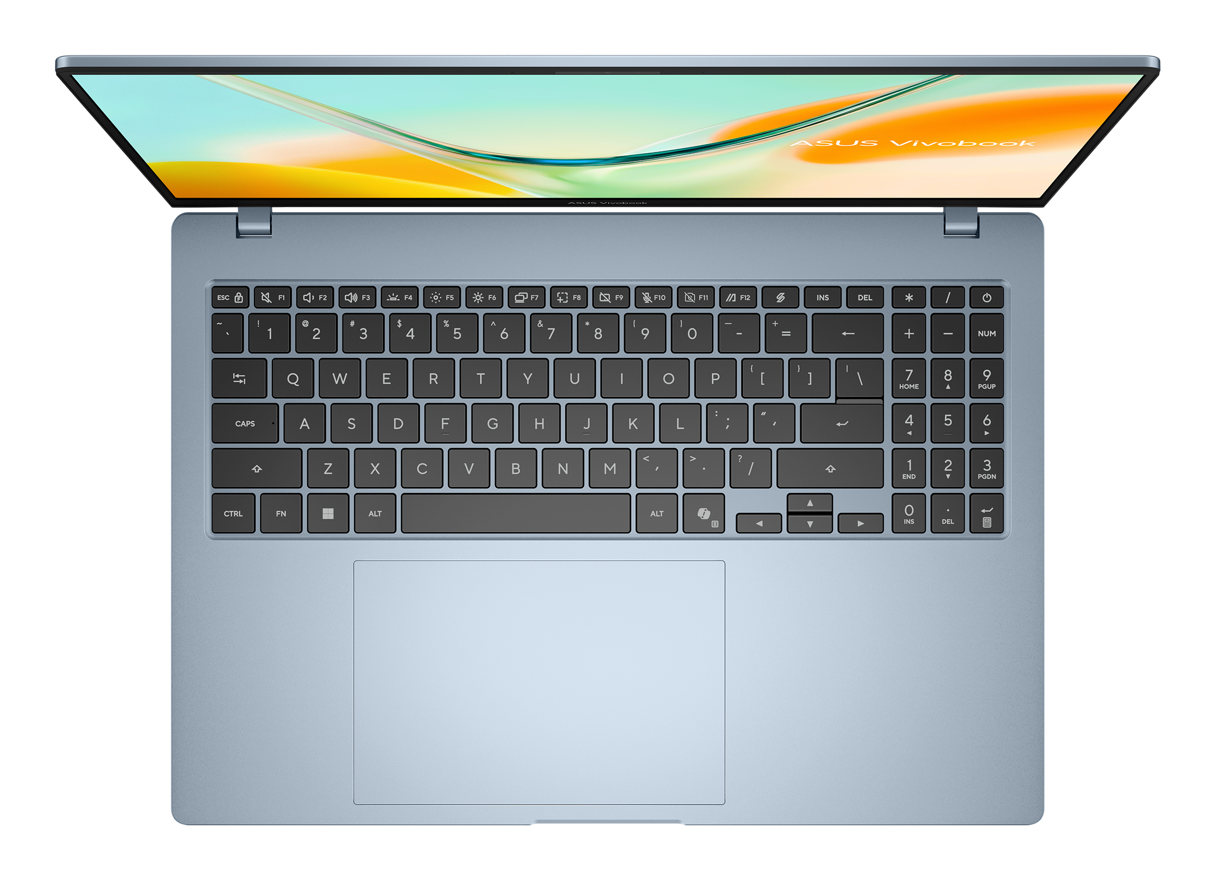 ASUS Vivobook S16 S5608QA-MB367W Copilot+ PC Snapdragon Laptop 40,6 cm (16") WUXGA 8 GB LPDDR5x-SDRAM 256 GB SSD Wi-Fi 6E (802.11ax) Windows 11 Home Blauw QWERTY Nederlands - Afbeelding 6