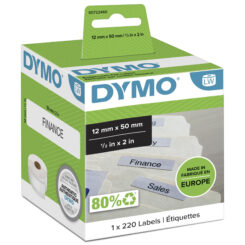 DYMO originele LabelWriter labels voor hangmappen | 12 mm x 50 mm | rol van 220 gemakkelijk los te maken labels | zelfklevende etiketten voor de LabelWriter labelprinters - Afbeelding 3