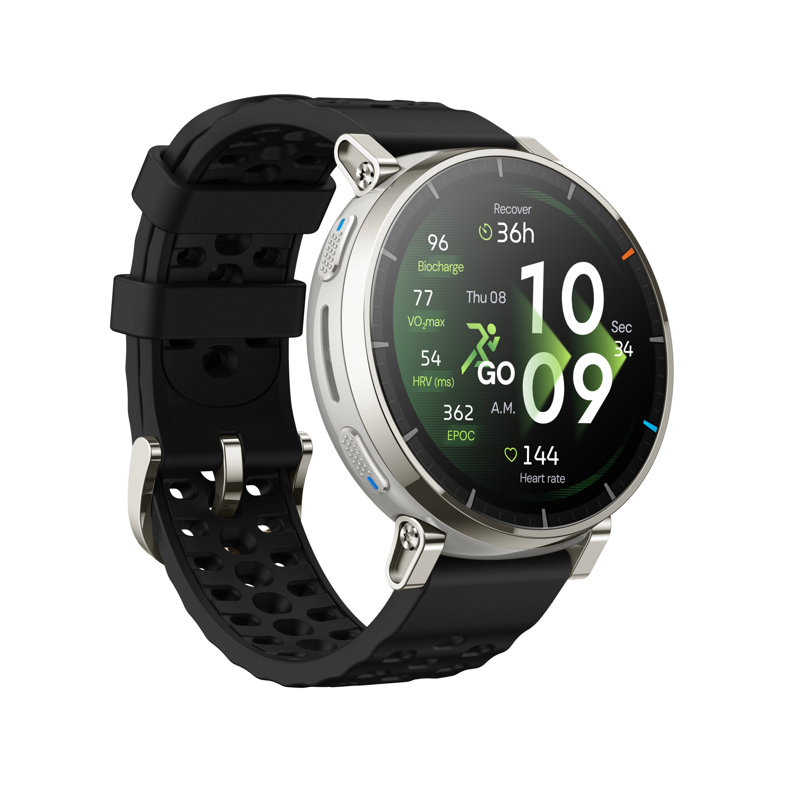 Amazfit Active 3 3,35 cm (1.32") AMOLED Digitaal 466 x 466 Pixels Touchscreen Goud GPS - Afbeelding 6