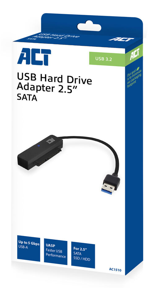 ACT USB adapterkabel naar 2,5" SATA HDD/SSD - Afbeelding 3
