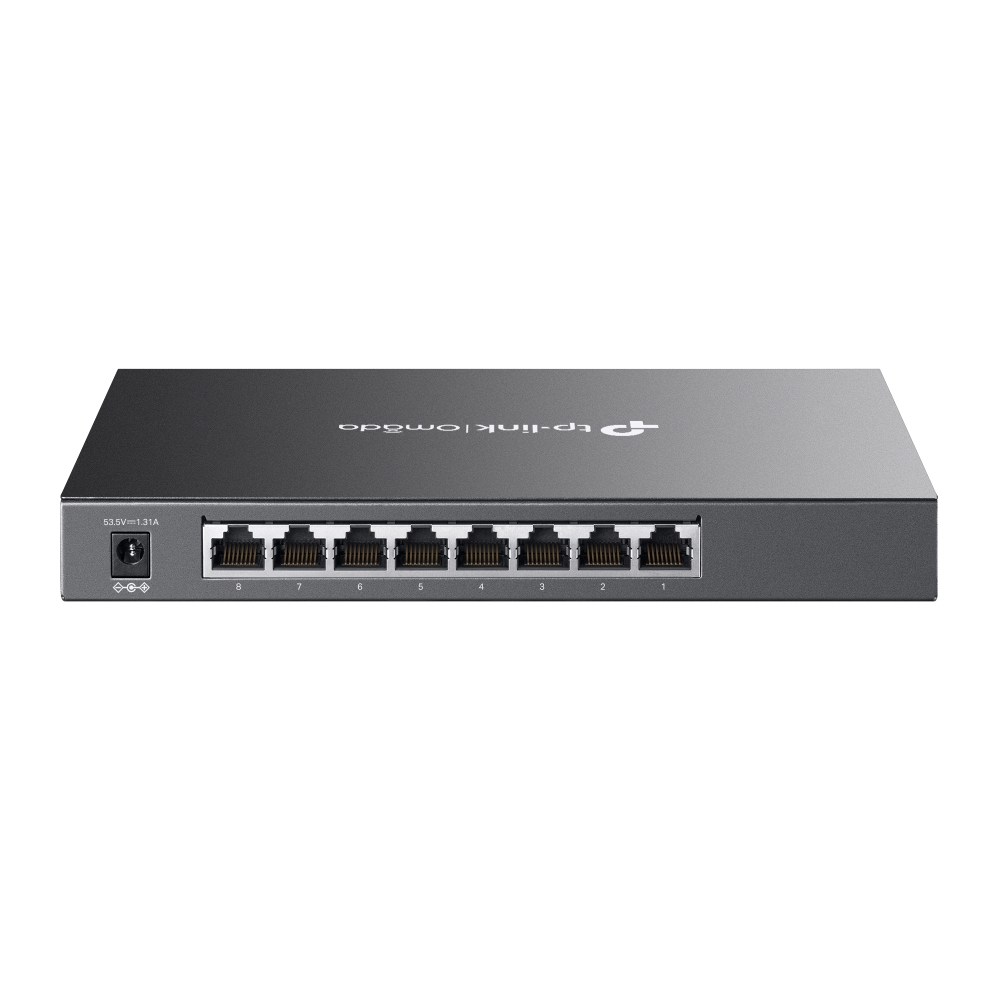 TP-Link Omada TL-SG2008P Managed L2/L2+ Gigabit Ethernet (10/100/1000) Power over Ethernet (PoE) Zwart - Afbeelding 3