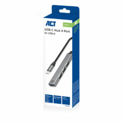 ACT USB-C hub, 3x USB-A 2.0 en 1x USB-A 3.0 - Afbeelding 4