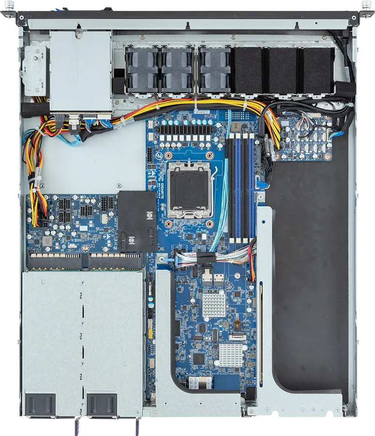 GIGABYTE E133-C10-AAG1 AMD B650E Socket AM5 Rack (1U) Zwart, Staal - Afbeelding 5