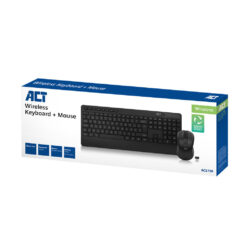 ACT Draadloos toetsenbord en muisbundel (Azerty), stille klik, milieuvriendelijk, gemaakt van gerecycled materiaal - Afbeelding 3