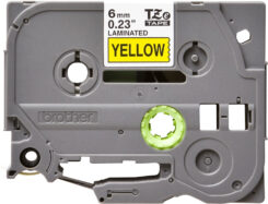 Brother TZE-611 labelprinter-tape Zwart op geel - Afbeelding 5