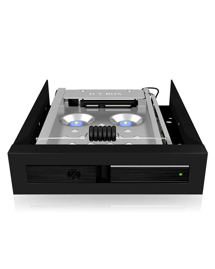 ICY BOX IB-2217ASTS 8,89 cm (3.5") Opslagschijflade Zwart - Afbeelding 5