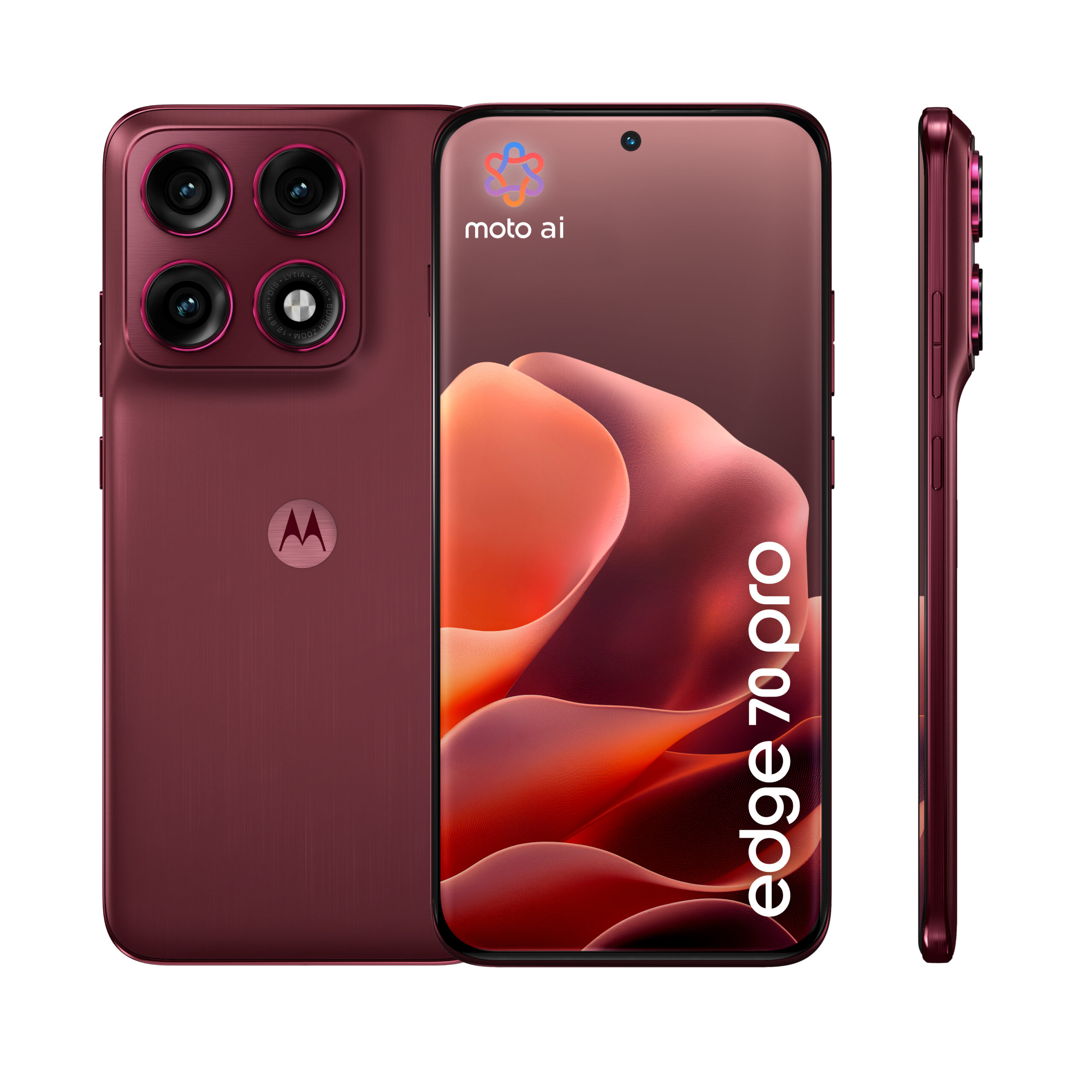 Motorola edge 70 pro 17,2 cm (6.78") Dual SIM Android 16.0 5G USB Type-C 8 GB 256 GB 6500 mAh Bordeaux - Afbeelding 3