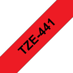 Brother TZE-441 labelprinter-tape Zwart op rood - Afbeelding 2