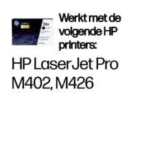 HP 26X originele high-capacity zwarte LaserJet tonercartridge - Afbeelding 3