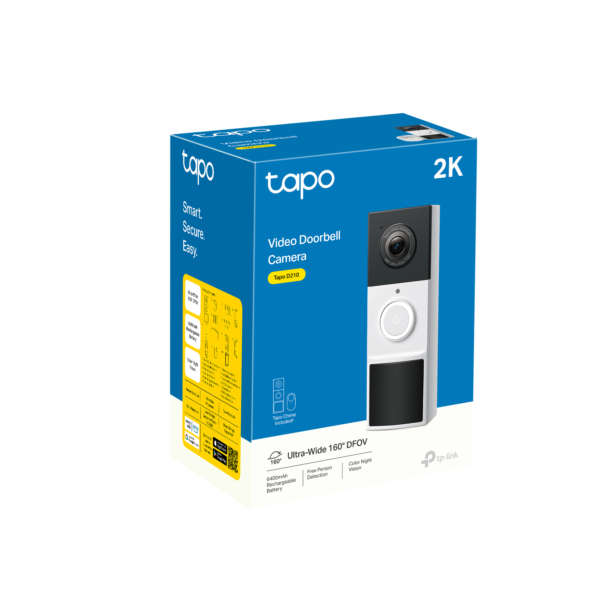 TP-Link Tapo D210 Zwart, Wit - Afbeelding 6
