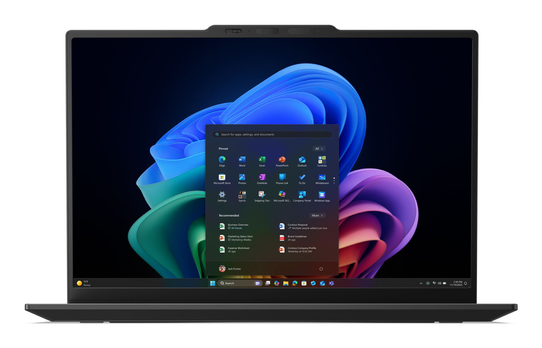 Lenovo ThinkPad X1 Carbon Gen 14 Aura Edition Copilot+ PC Intel Core Ultra 5 325 Laptop 35,6 cm (14") Touchscreen WUXGA 32 GB LPDDR5x-SDRAM 512 GB SSD Wi-Fi 7 (802.11be) Windows 11 Pro Zwart Belgisch - Afbeelding 3