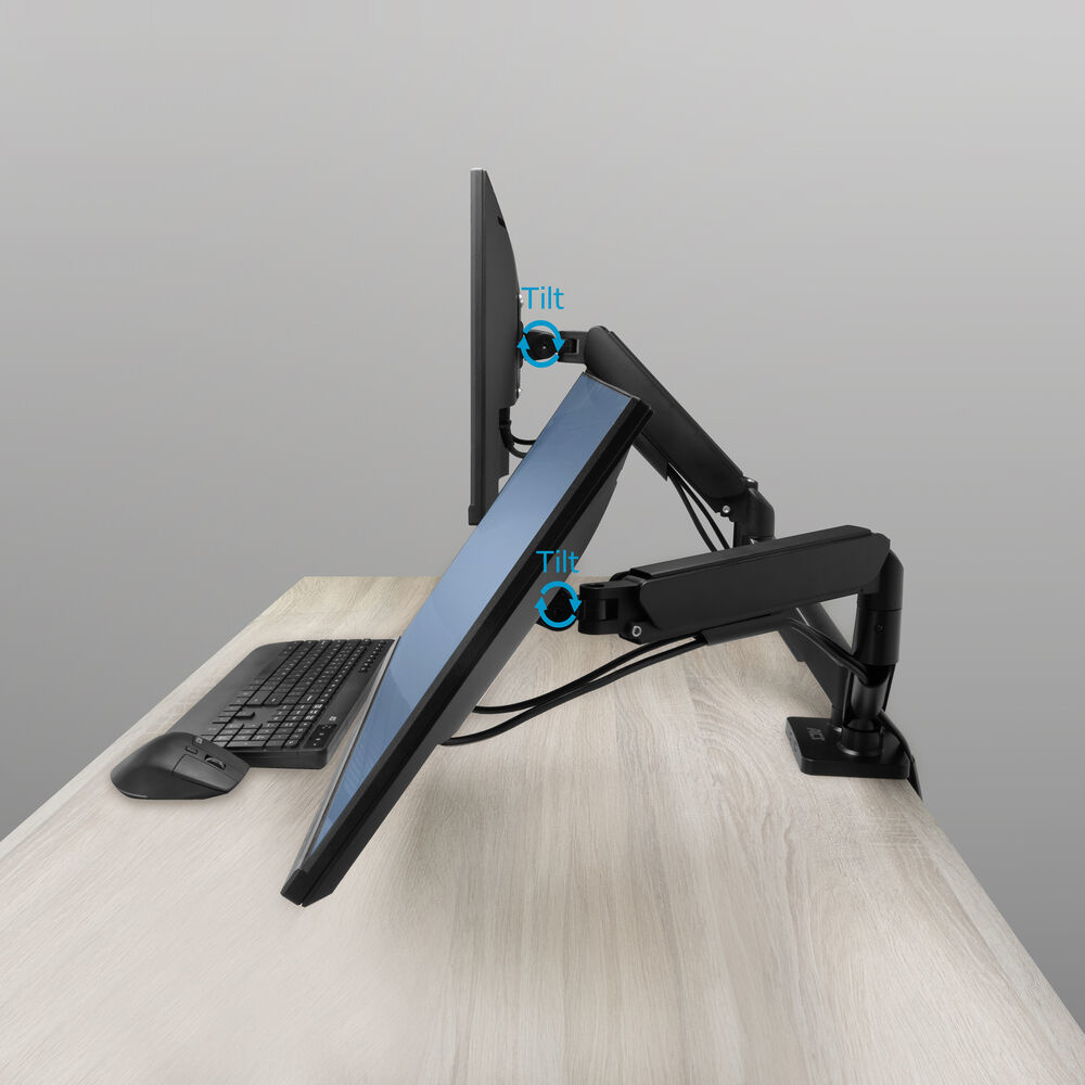 ACT Monitorarm 35", gasveer, 2 monitoren, Essentials - Afbeelding 3