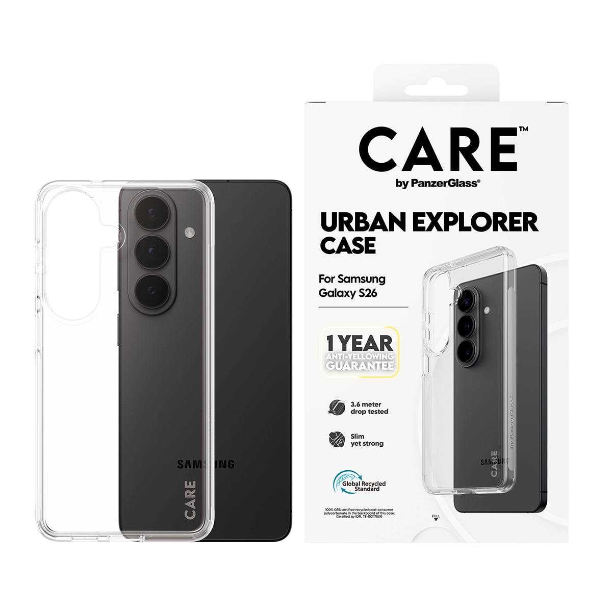 PanzerGlass CARE™ by ® Urban Explorer Case Transparent Samsung Galaxy S26 mobiele telefoon behuizingen Hoes Transparant - Afbeelding 3