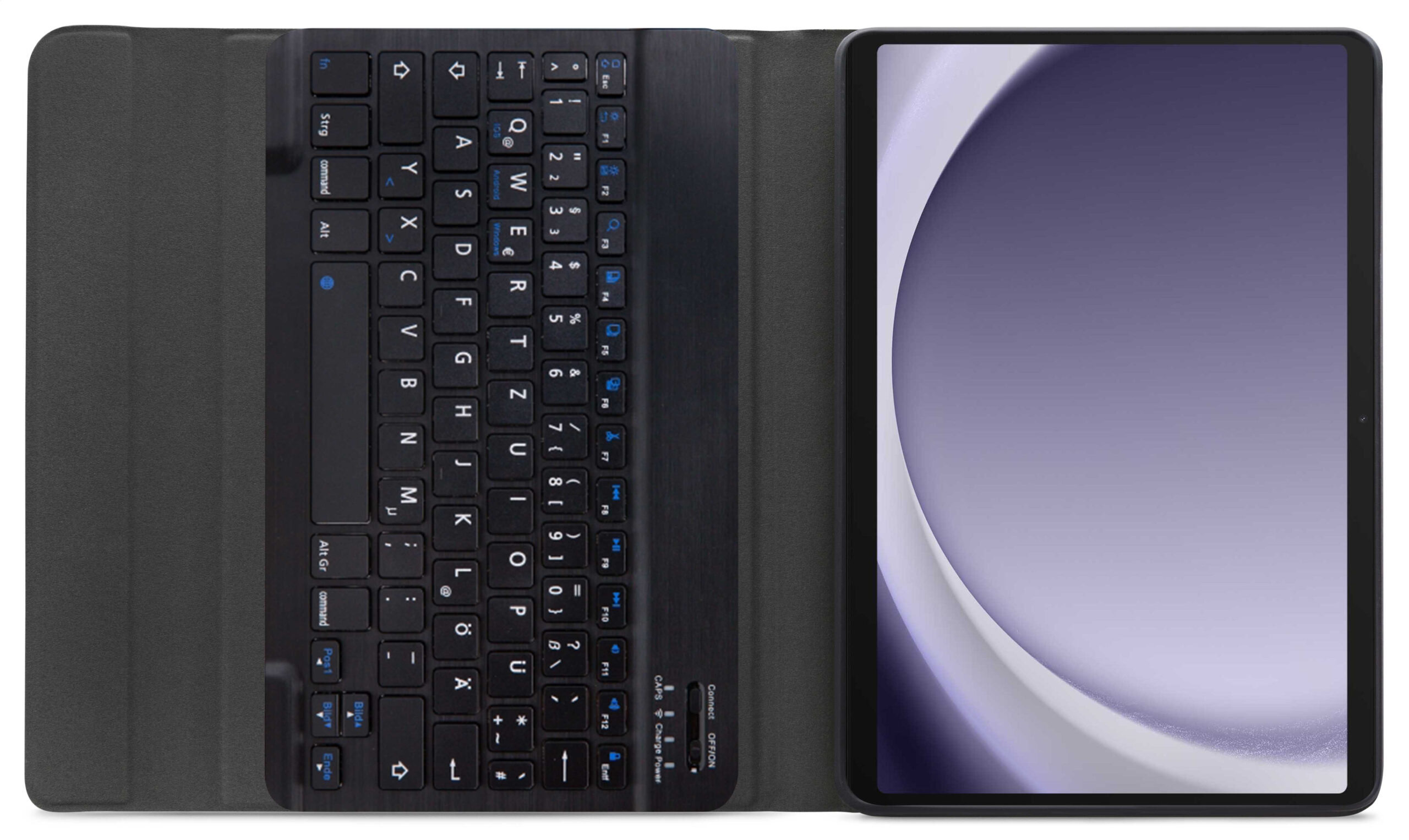 Mobilize Detachable Bluetooth Keyboard Case Samsung Galaxy Tab A9+/A11+ 11 Black QWERTZ - Afbeelding 3