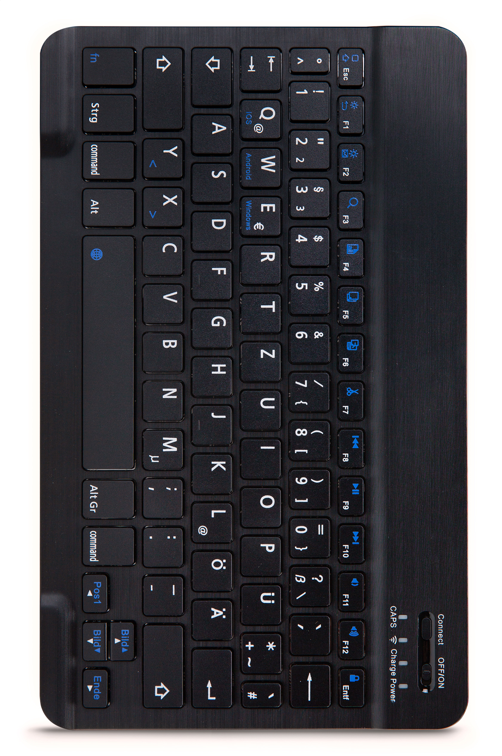 Mobilize Detachable Bluetooth Keyboard Case Samsung Galaxy Tab A9+/A11+ 11 Black QWERTZ - Afbeelding 4