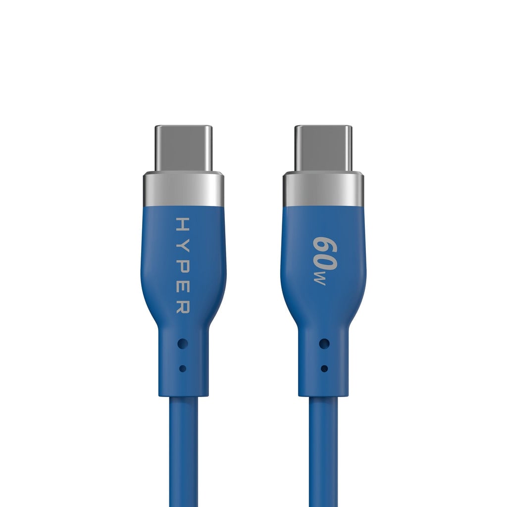 Targus HyperJuice Flex USB-kabel USB 2.0 1,5 m USB C 0,48 Gbit/s 60 W Blauw