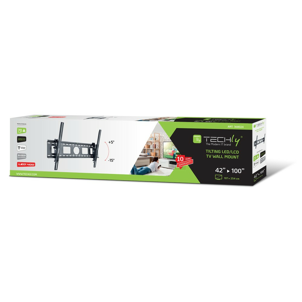 Techly ICA-PLB 622 2,54 m (100") Zwart - Afbeelding 3