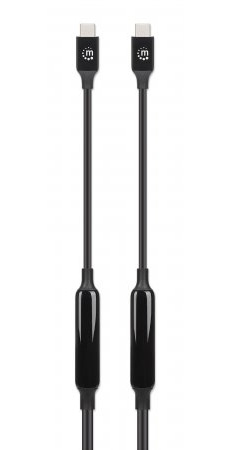 Manhattan USB-C naar USB-C kabel, 5 m, actief, mannelijk naar mannelijk, 10 Gbps (USB 3.2 Gen2), 3A, zwart, levenslange garantie - Afbeelding 5