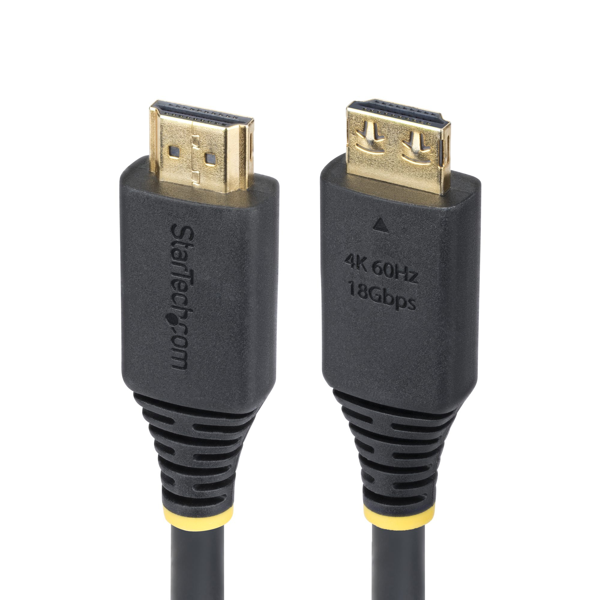 StarTech.com 1m High Speed HDMI Kabel met Grip Connectors, 4K 60Hz/1440p 144Hz, HDR10/HDCP 2.2/ARC, 18Gbps, UHD HDMI Kabel voor TV/Monitor/Display, TPE Mantel