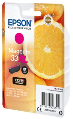 Epson Oranges 33XL Sinaasappelen Claria Premium afzonderlijke magenta inkt - Afbeelding 3