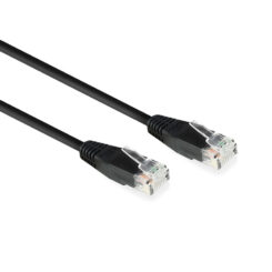 ACT Zwart 2,0 meter U/UTP CAT6 patchkabel met RJ45 connectoren
