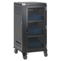 Manhattan Laadtrolley USB-C 65W voor 30 laptops (tot 16"), geschikt voor laptops, iPads, MacBooks, Chromebooks en andere USB-C apparaten, vakken 395x290x32.5 mm, USB-C laadkabels inbegrepen, afsluitbaar, laadkast, EU/UK-stroomkabels inbegrepen - Afbeelding 5