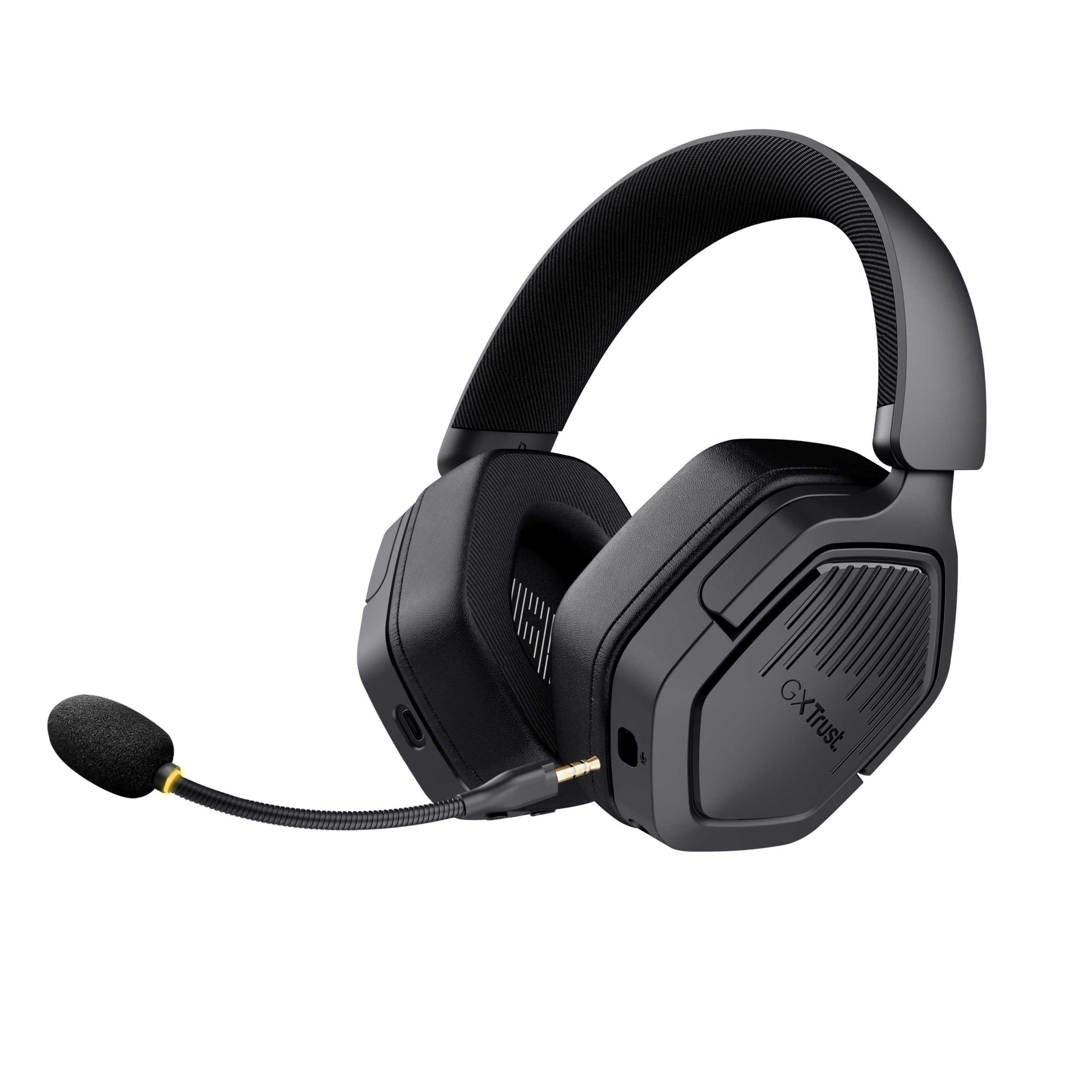 Trust GXT 493 Carus Gaming Headset - Draadloze gamingheadset – Bluetooth en USB verbinding – Afneembare microfoon – Zwart - Afbeelding 6