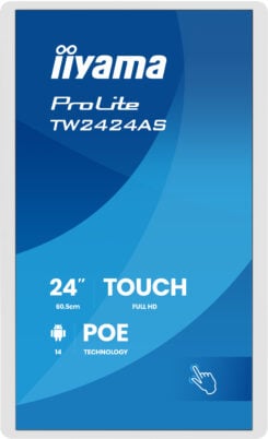 iiyama TW2424AS-W3P beeldkrant Interactief flatscreen 60,5 cm (23.8") LCD Wifi 450 cd/m² Full HD Wit Touchscreen Type processor Android 24/7 - Afbeelding 3
