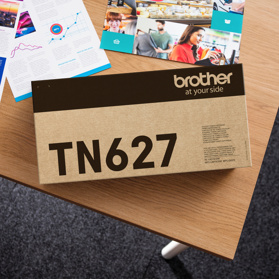 Brother TN-627M tonercartridge 1 stuk(s) Origineel Magenta - Afbeelding 4