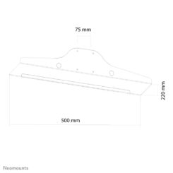 Neomounts KEYB-V050 Toetsenbord-/muishouder - b 50 cm - Afbeelding 4