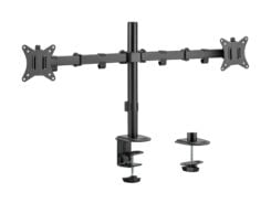 Equip 17“-32” Full Motion dubbele Monitorarm zwart