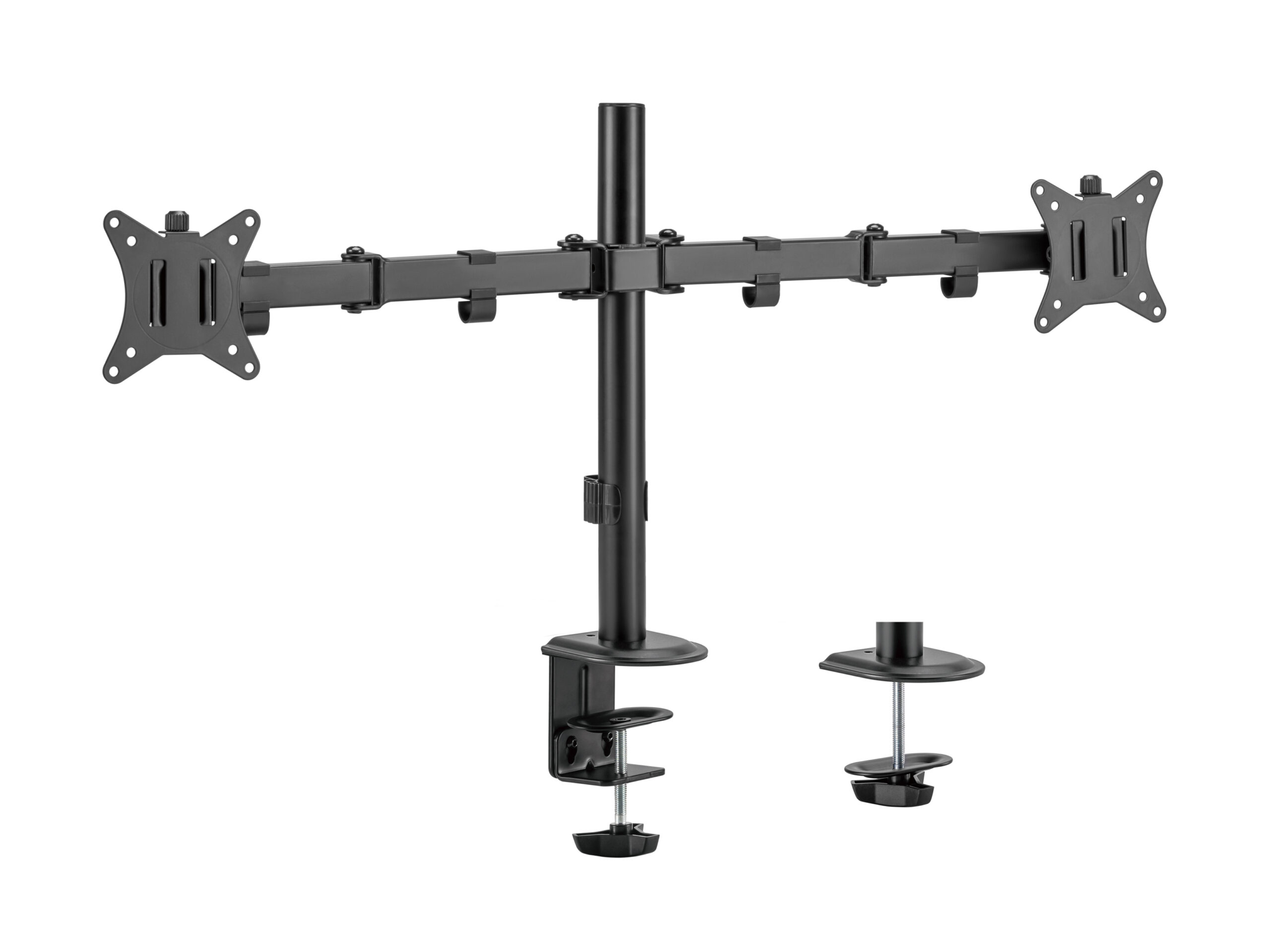 Equip 17“-32” Full Motion dubbele Monitorarm zwart