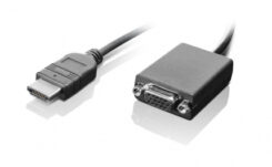 Lenovo HDMI / VGA 0,2 m Zwart - Afbeelding 3