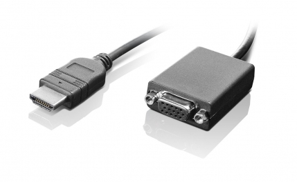 Lenovo HDMI / VGA 0,2 m Zwart - Afbeelding 3