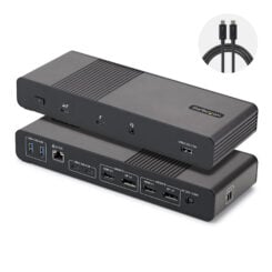 StarTech.com 206UE-TB5USB4DOCK laptop dock & poortreplicator Bedraad Thunderbolt 5 Zwart, Grijs