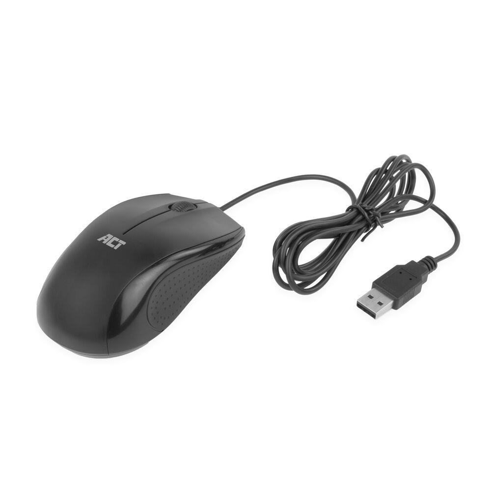 ACT Bedrade full size optische muis 1000 DPI, stille klik, milieuvriendelijk - Afbeelding 3
