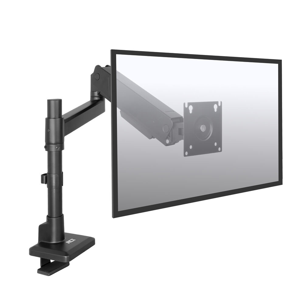 ACT Monitorarm 45" office solid pro, gasveer, paalbevestiging, 1 scherm - Afbeelding 3