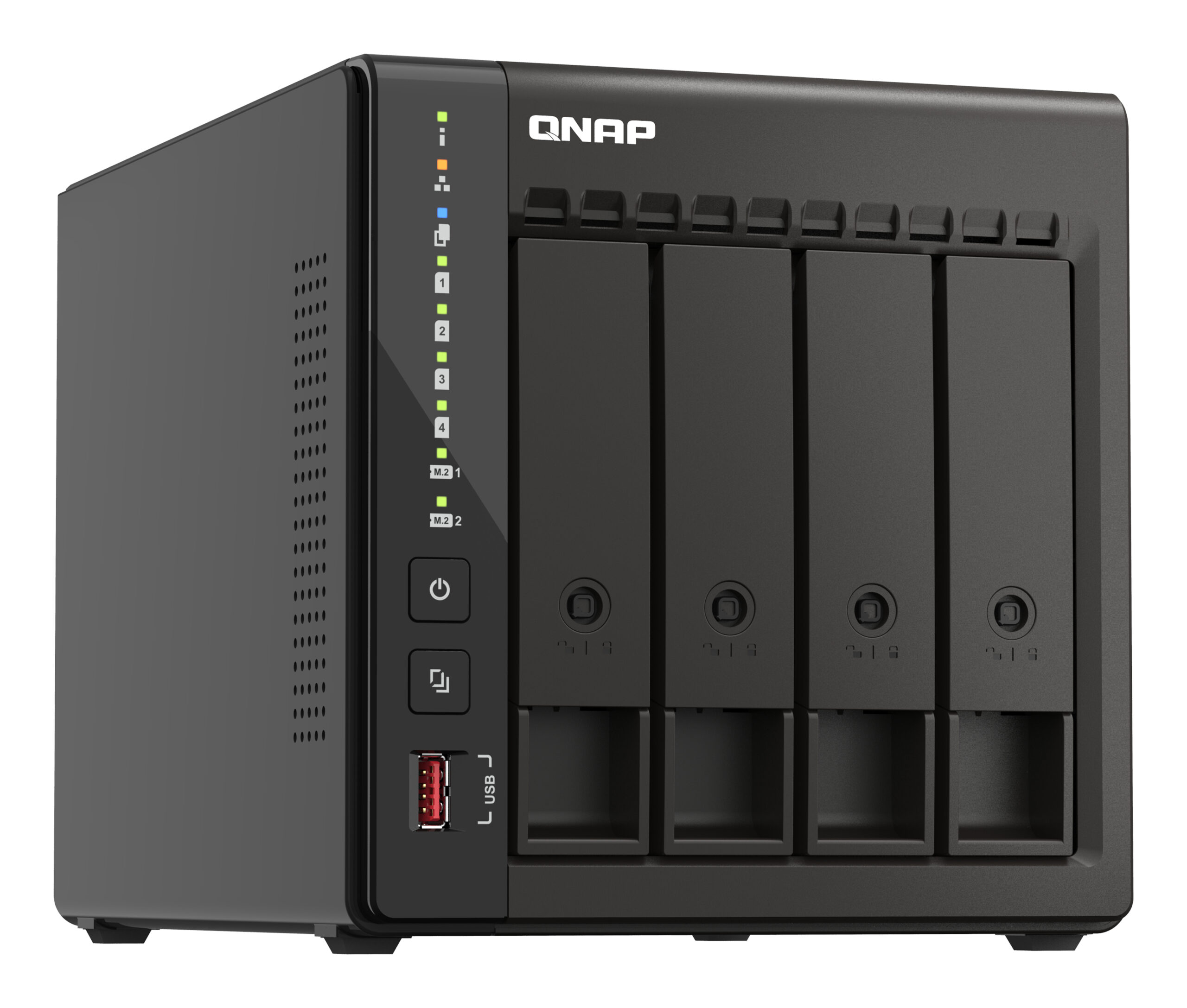 QNAP TS-453E NAS Tower Intel® Celeron® J6412 8 GB 0 TB QNAP QTS Zwart - Afbeelding 4