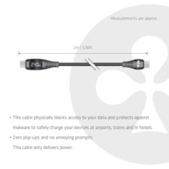 CLUB3D Veilige USB-C®-kabel met vermogensmeter, 240 W, geen dataoverdracht, 2 m - Afbeelding 4