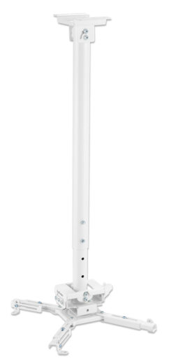 Manhattan Plafondbeugel voor beamers, universeel, Volledig Verstelbaar , hoogte 745–1145 mm, max 35 kg, wit, 360° rotatie, ±20° kantelen en ±8° zwenken, zwart - Afbeelding 4