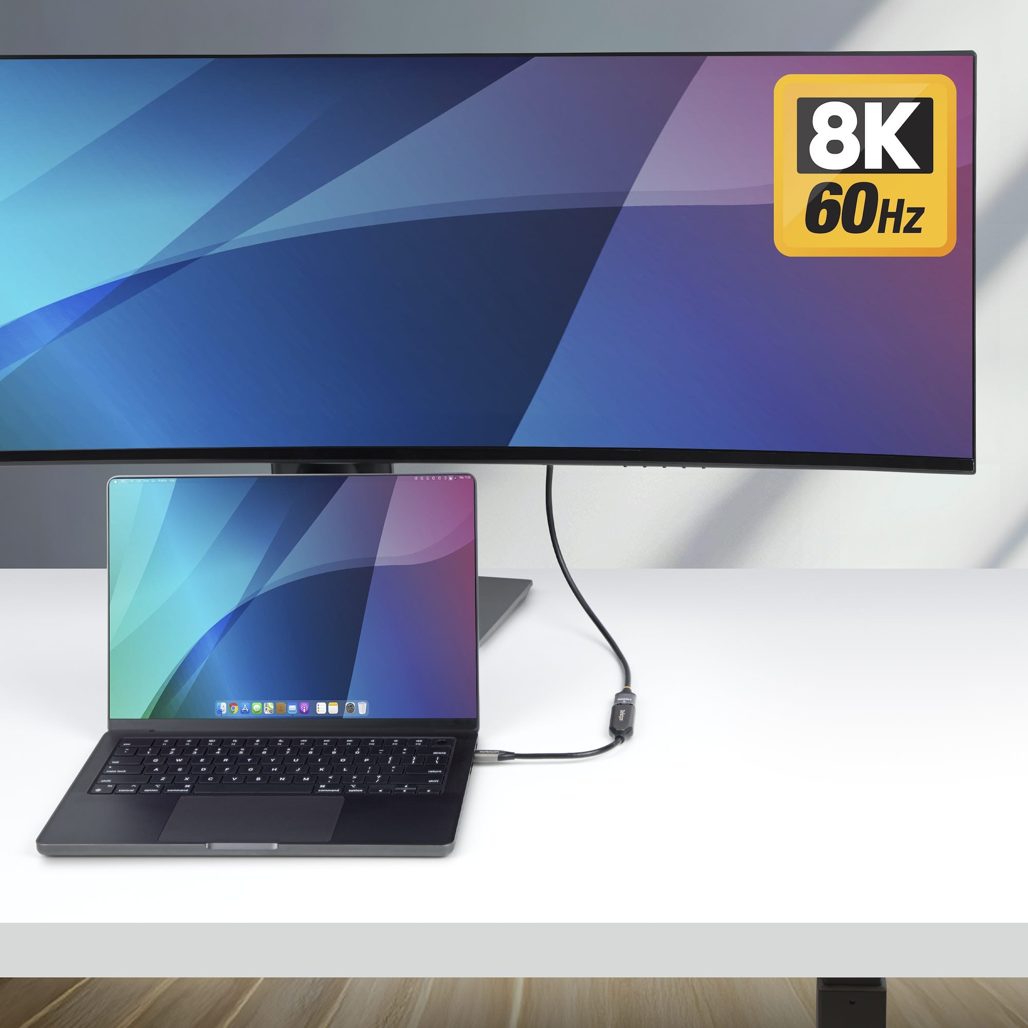 StarTech.com USB-C naar HDMI Adapter, 8K 60Hz / 4K 120Hz, Thunderbolt / USB4 Compatibel, USB C naar HDMI 2.1 Converter, HDR10+, 20cm Kabel - Afbeelding 6